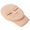 Lash Extension Practice Head with Removable Eyelids, 3D Realistic Facial Contour Mannequin for Eyelash Training, Soft Rubber Reusable Beauty Model,