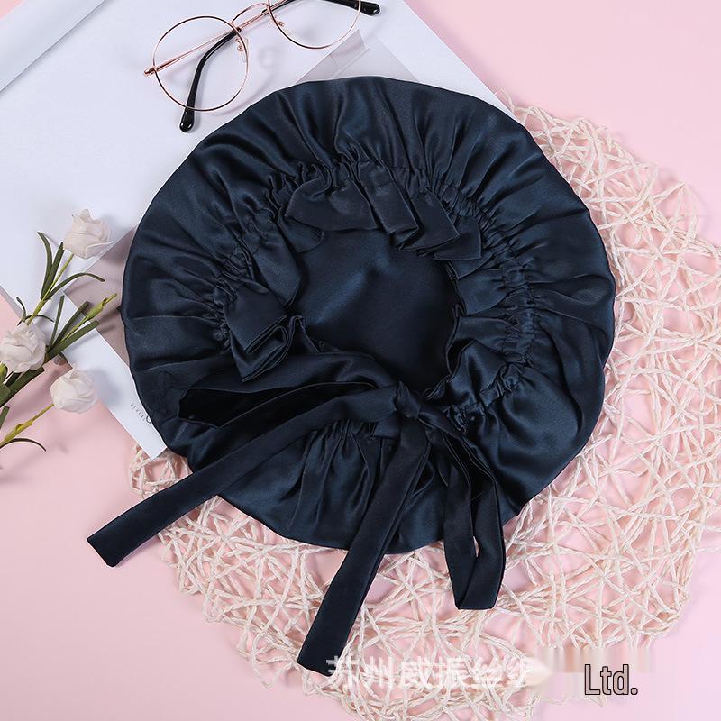 Doppellagige Maulbeerseide Schlafmütze für Damen - Haarpflege & Postpartaler Schutz