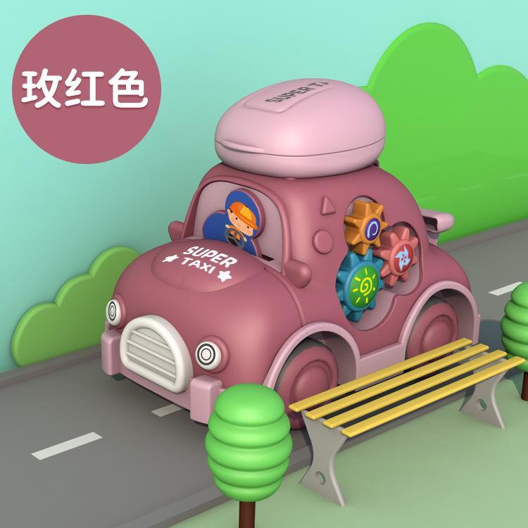 Baby Baby Toys 0-1 Years Old, Educational Cartoon Gear Storage Sliding Children'S Inertia Toy Car