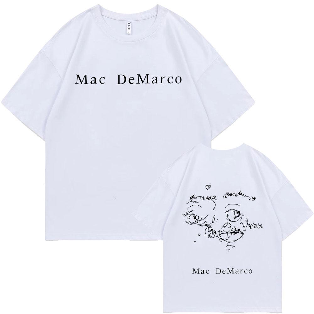 Mac Demarco One Wayen G Album Graphic Print T Shirts Men Lndie Pop Rock Alternative Music Tshirt Male Oversized Tshirts