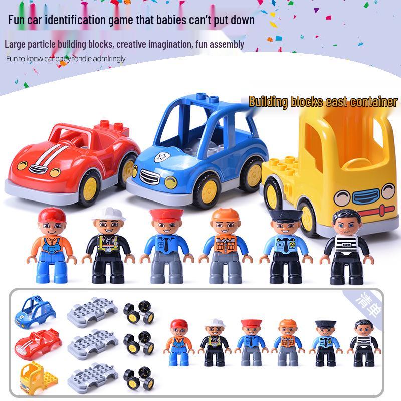 Gergely Large Particle Car & Airplane Model Interlocking Building Blocks Accessories