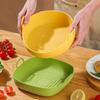 Square Round Non Stick Air Fryer Bowl Fruit Salad Bowl Oven Accessories Microwave Oven Baking Plate