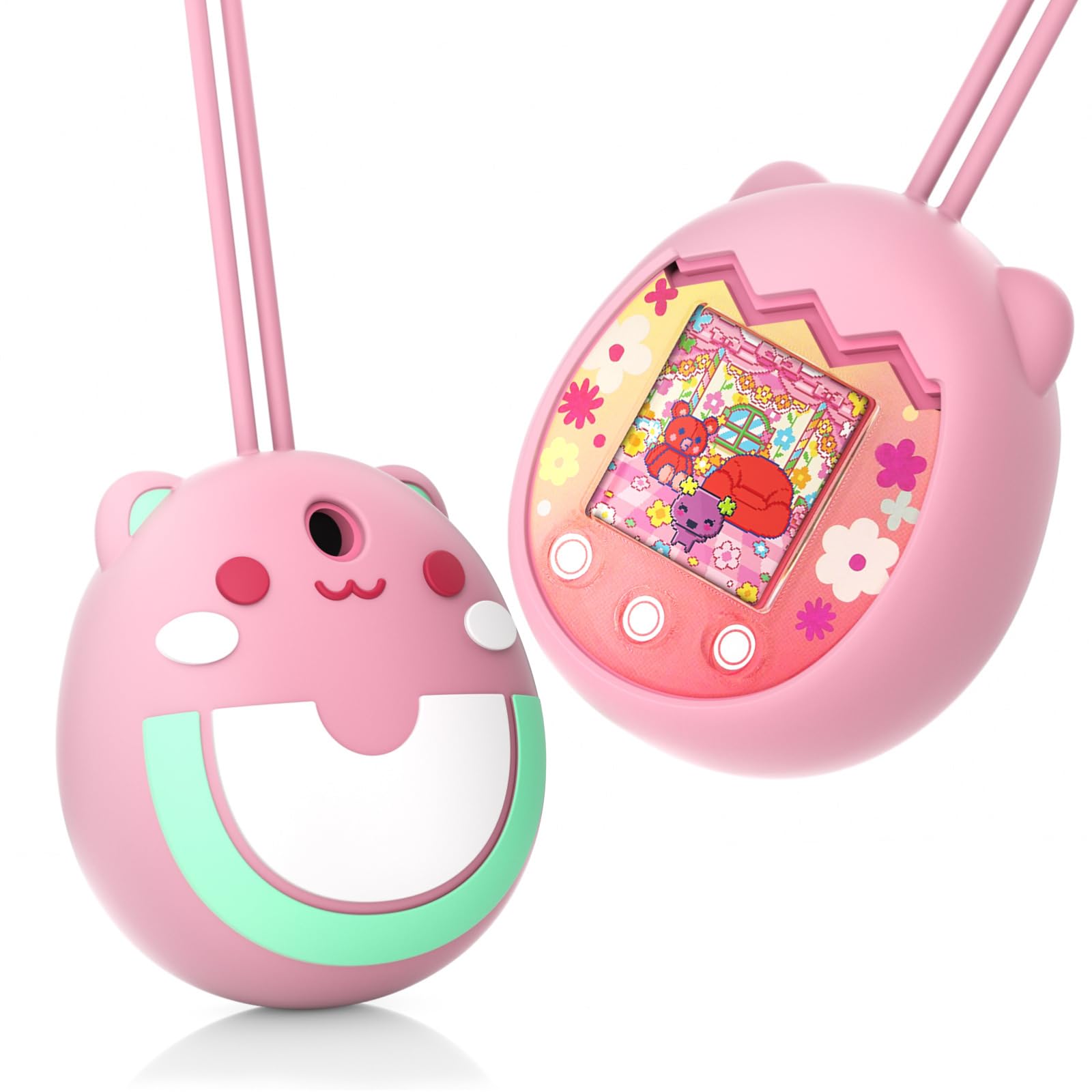 

Для Tamagotchi Pix Case М’яка силіконова захисна кришка для Tamagotchi Pix Cover [YCJDP] Водонепроникний, пилонепроникний, легкий, ударостійкий, без запаху, рожевий