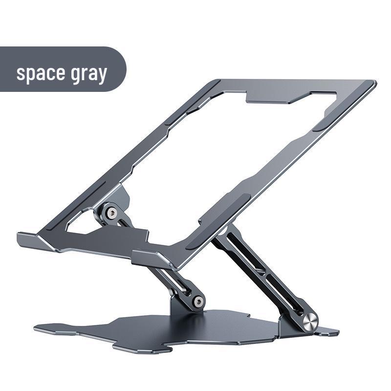 Aluminum Laptop Riser with Dual Fan Cooling