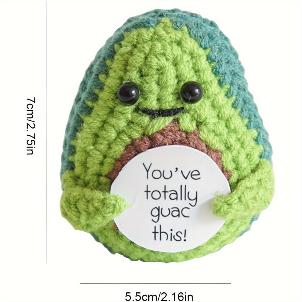 Ręcznie robiony pozytywny ziemniak, emocjonalne wsparcie ogórek kiszony ziemniak miękka wełna dziergana zabawka dekoracja uroczy prezent na urodziny dla współpracownika na imprezę