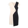 2025 Summer Irregular Short-Sleeve Dress: Stylish Age-Reducing Plus Size Mid-Length Cinched Waist Skirt for Women