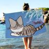 Cat Chis SweetS Home Microfiber Blanket Quick Drying Beach Towels Oversized Printing Super Absorbent Pool Towel Blanket