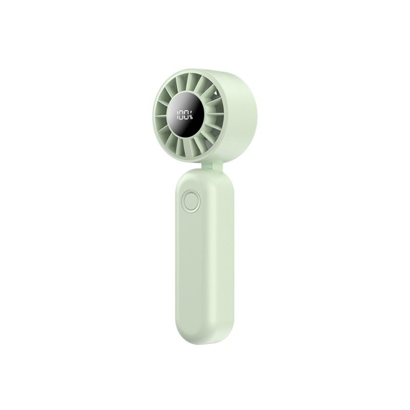 Rechargeable Foldable Mini Handheld Desktop Fan with Digital Display