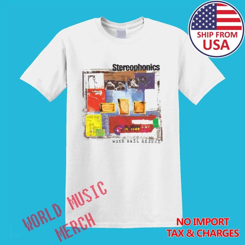 

Stereophonics Word Gets Around Men s White Size S-5XL M