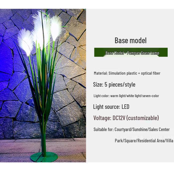 LED Solar Reed Garden Light for Outdoor Decor