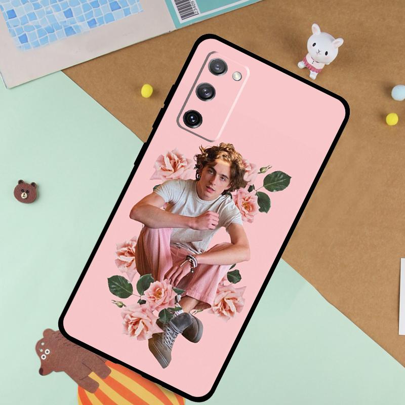 Timothee Chalamet Actor Soft Case For Samsung Galaxy S25 Ultra S9 S10 S20 FE S21 S22 S23 Plus S24 Ultra Funda Cover