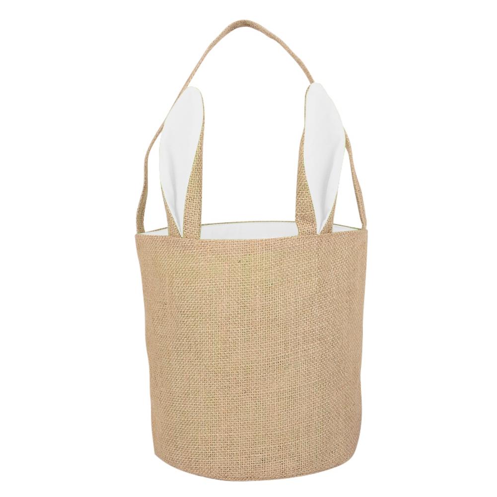 

Сумка-корзина для охоты за пасхальными яйцами - дизайн с кроличьими ушками - многоразовые корзины для покупок для продуктов, подарочные пакеты для детских вечеринок