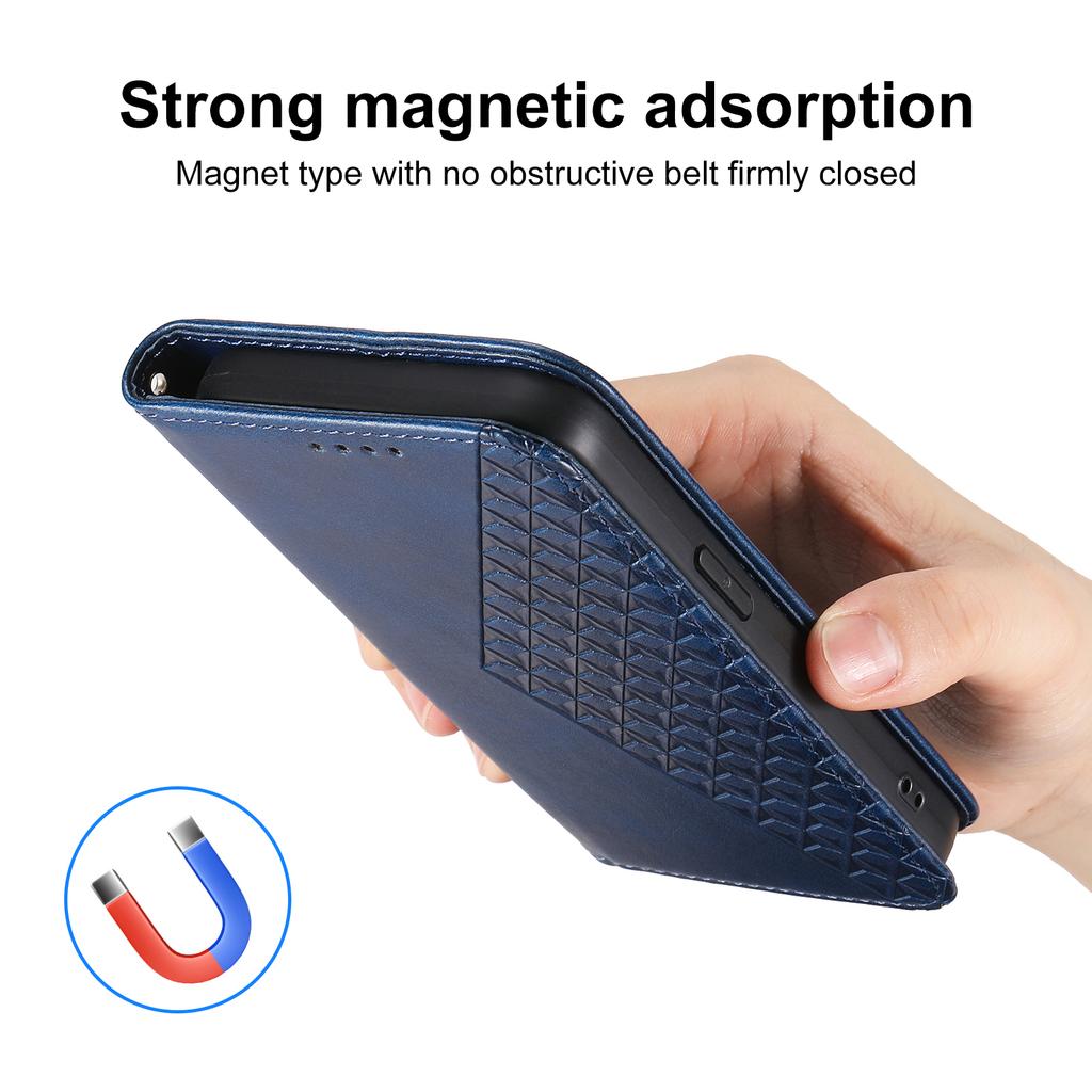 For Xiaomi Redmi 15C 4G (Global) (171mm)/Poco C85 4G Case Calf Texture PU Leather Wallet Phone Cover with Wrist Strap