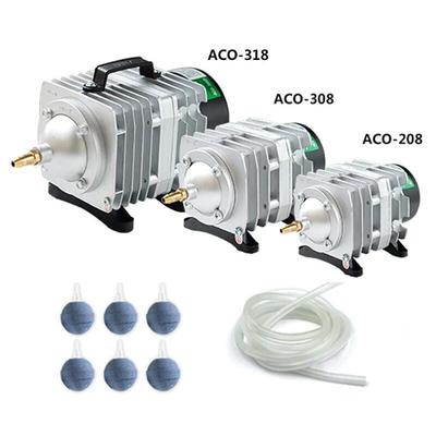 220V Fish Pond Oxygen Pump Compressor for Pond Air Aerator Pump External High Power AC E-magnetic Air Pump