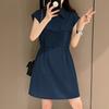 ZANZEA Women Casual Turn Down Collar Summer Short Sleeve Shirt Dress