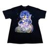 Vintage Wolf Native Shirt Mens Large Black Spirit Animal Nature Graphic 90s Tee