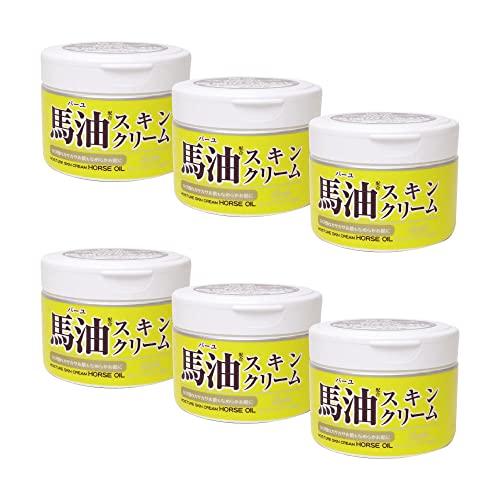 Cosmetex Roland [Bulk Purchase] Loshi Moist Aid Horse Oil Skin Cream [6-pack]