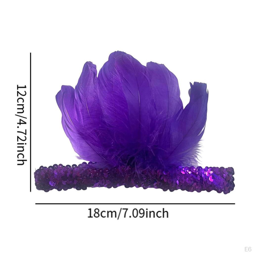 Ozdoba na głowę z piór, nakrycie głowy na imprezę, taniec, pokaz sceniczny, cosplay