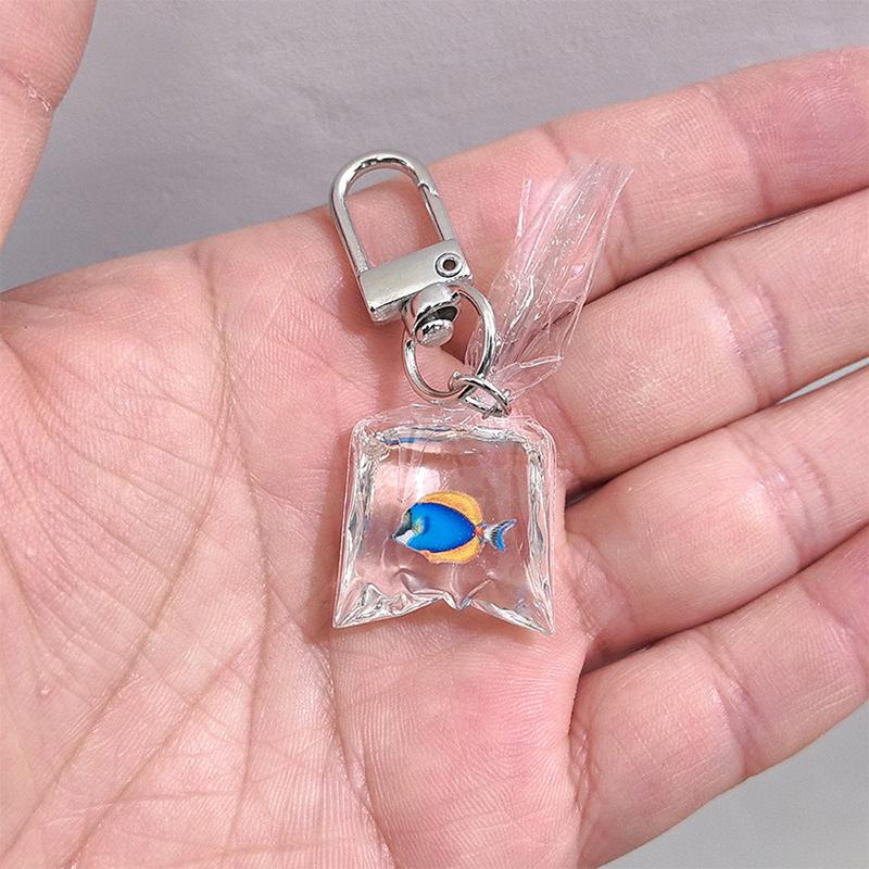 

Креативный брелок в виде золотой рыбки карпа, персонализированный прозрачный брелок-подвеска в виде рыбки, изысканное украшение для рюкзака, подарки