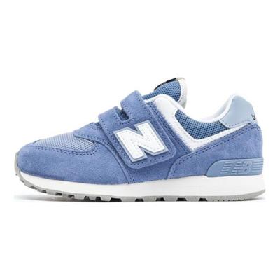 574 Klettverschluss Kleinkind Mercury Blue Kinder-Sneaker Weiß PV574FDG