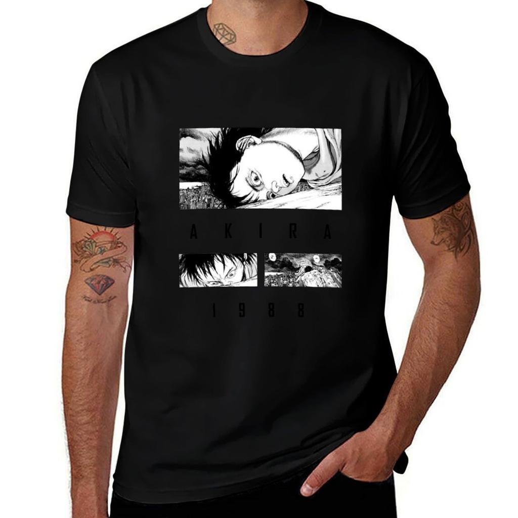Akira Anime Movie Tshirt Casual Basic Short Sleeve Tshirt