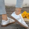 Spring and Autumn New Style Round Toe Soft Soled Casual Shoes Fashionable and Comfortable White Shoes Sports Shoes for Women