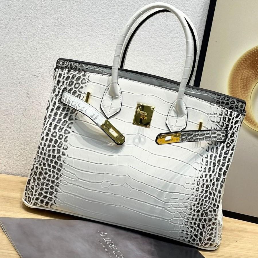 Grenzüberschreitende Amazon Krokodilleder-Muster Platin Tasche 2025 neue Mode vielseitig tragbare Umhängetasche Damen Hersteller Großhandel