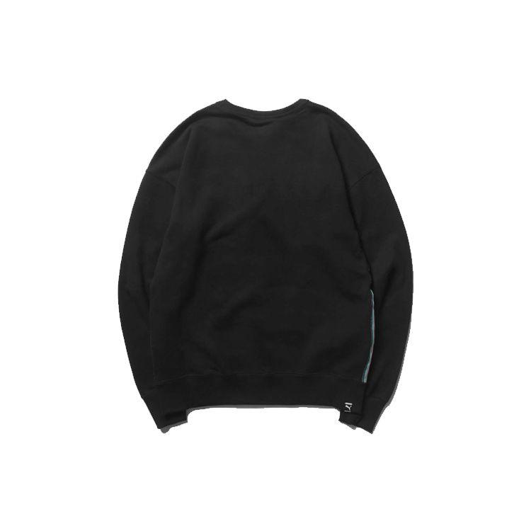 Puma Downtown Crew Neck Pullover Sweatshirt Men Sweatshirts Black 597333-01