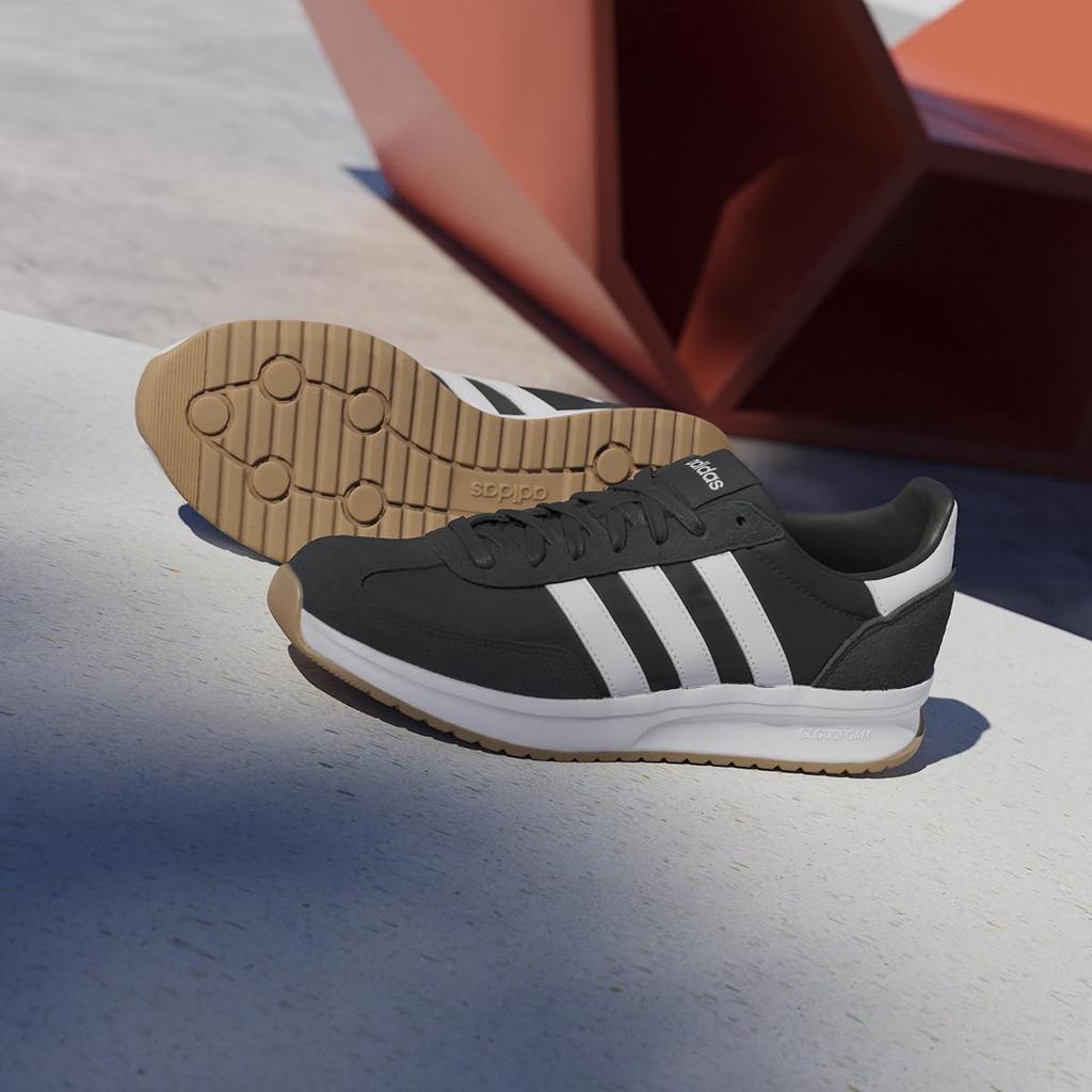 Adidas Run 72 Unisex Core White Size cm Sneakers, Adult, NJG80, Black/Footwear White/Footwear (IH8585), 28.0