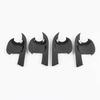 8PCS Carbon Fiber ABS Exterior Door Handle Bowl Cover For Toyota RAV4 2019-2020