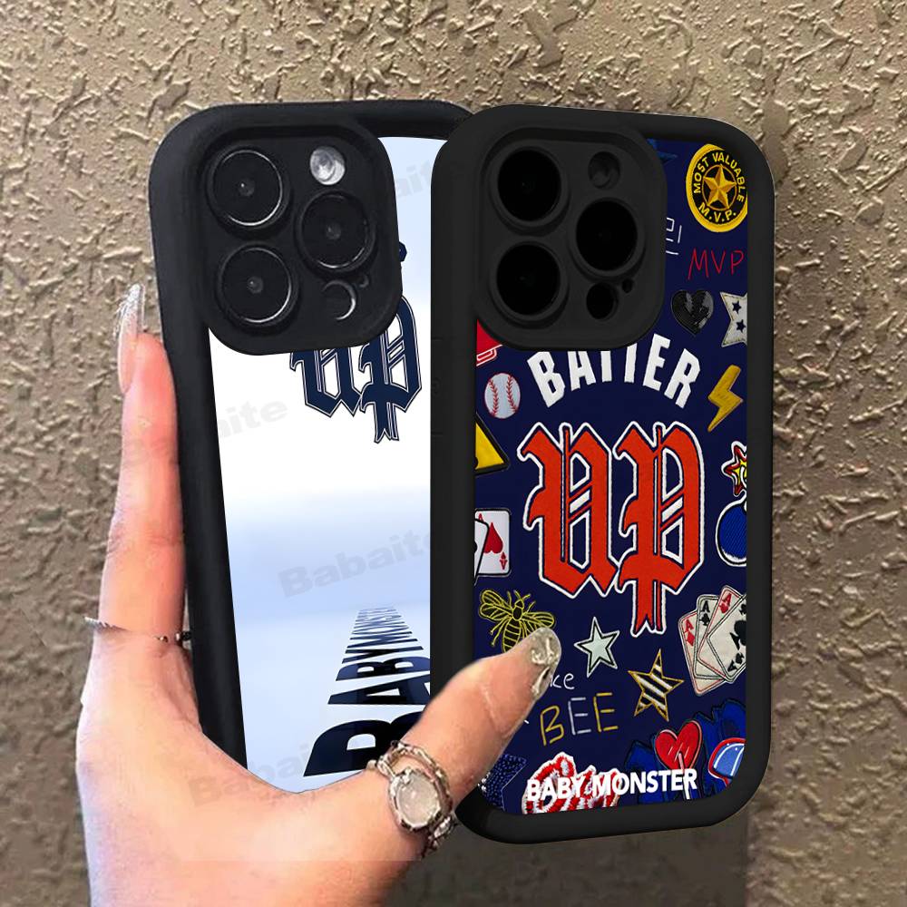 B-Baby M-Monster K-Kpop Phone Case iPhone 16 Plus 15 11 14 12 13 17 Pro Max Shockproof Soft Cover