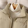 Women's Quilted Puffer Jacket Casual Baggy Zip Up Padded Down Coat Winter Thick Warm