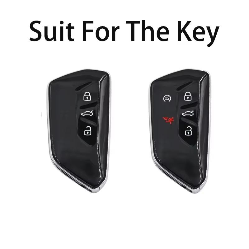 Transparent Black Tpu For Vw Golf 8 Id4 Cupra Formentor Tarraco Mk7 Gti Mk8 Octavia 4 Seat Leon Mk4 Car Key Case Cover Fob Bag