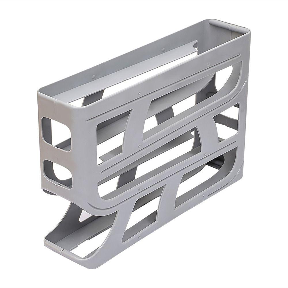 Slide-type Automatic Scrolling Egg Rack 4 Tier Egg Dispenser  Kitchen Dedicated