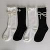 1 Pair Calf Sock for Baby Girls Cute Japanese Pearl Children Girls Over Calf Sock Spring  Autumn Ruffle Princess Lolita Sock