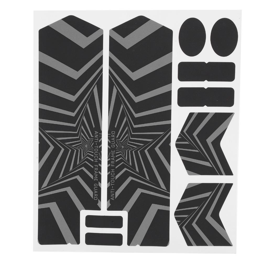Lightweight Bike Reflective Stickers Bicycle Reflective Stickers Mountain Bike Front Fork Five-Star Pattern