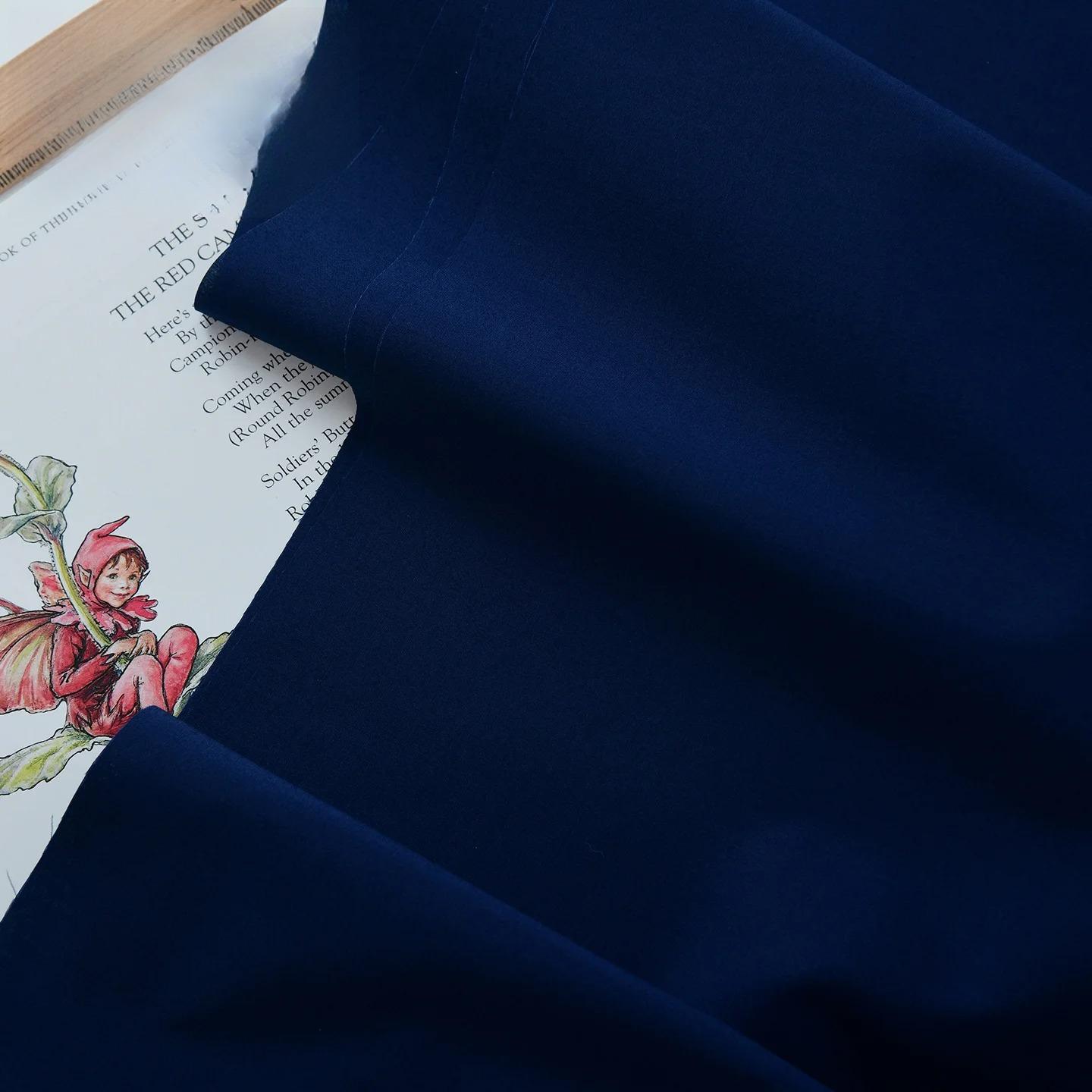 

150x100cm Pure Cotton Fabric Solid Color Plain Weave Cloth for Clothing DIY Craft Sewing Cloth 150x100cm темно-синього кольору