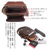 Ariga Men's Genuine Leather Shoulder Bag, Crossbody Messenger Bag, for Commuting and School