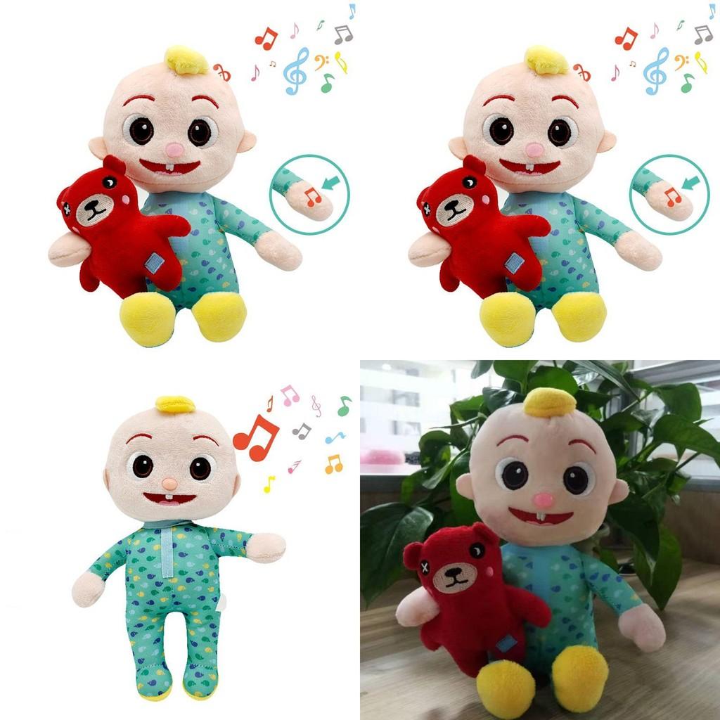 Kawaii Musikpuppe Cocomelon Wassermelone Plüschtier mit melodischen Liedern und weicher Textur für Kinder