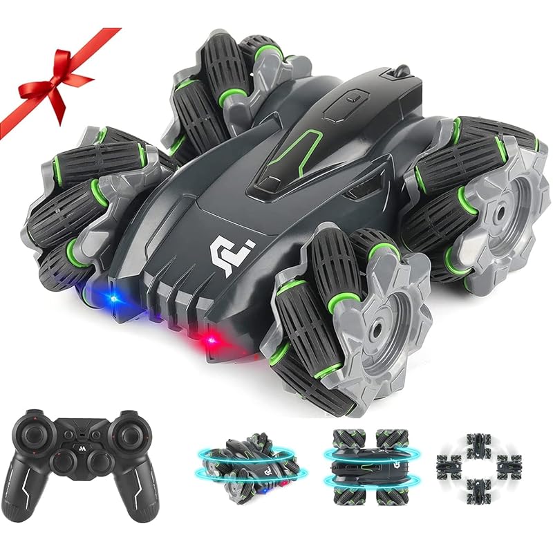 

radio controlled car For children stunt car RC car remote control car Can be charged without disassembly 4WD 2.4Ghz double-sided 360° rotation & 180°