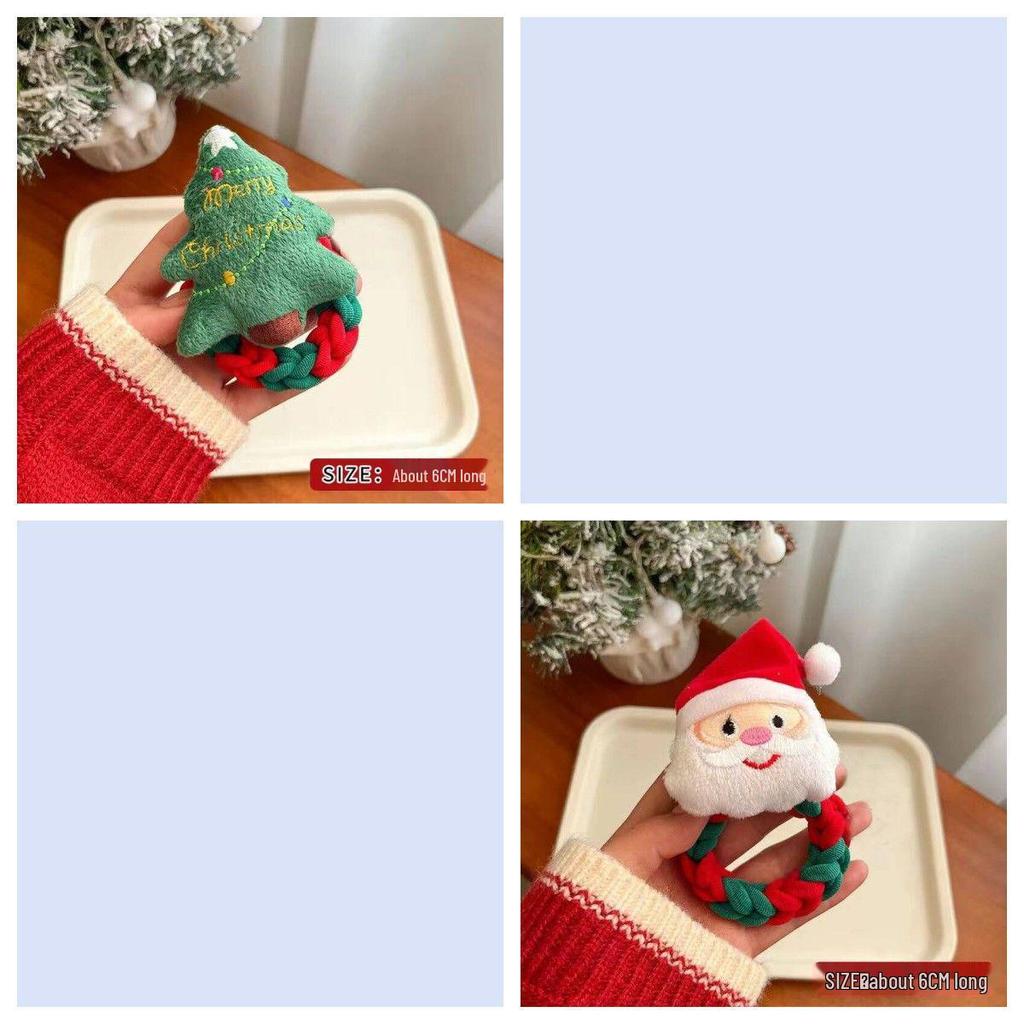 Santa Claus Christmas Scrunchies - Cute Cartoon Hair Ties & Accessories for Girls and Women