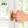 Stick-on Door Handle Self-Stick Oval Sliding Pull Aluminum Alloy Instant Self Adhesive Cabinet Barn Doors Windows Cabinets Hidden Recessed