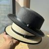 New Fashion Belt Decorative Straw Hat Women's Spring Summer Travel Straw Visor Sun Hat