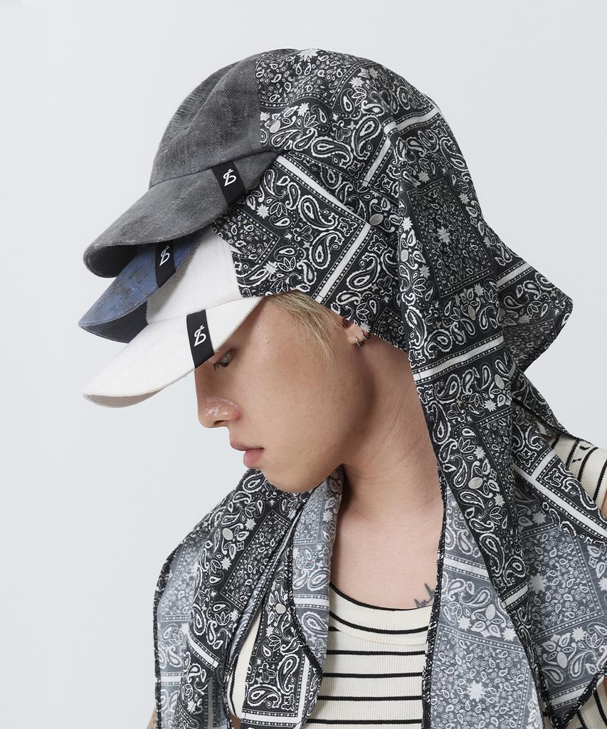 Beullaegsaenjeu Damaged Paisley Scarf Ball Cap (3 Colors)