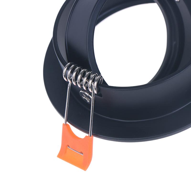 High Quality Aluminum Alloy White/Black Round Gu10 Mr16 Adjustable Spot Light Fixture Led Downlight Ceiling Spot Light Frame