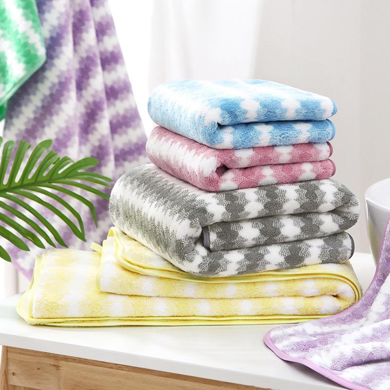 Coral Velvet Bath Towel Absorbent And Fast Drying, Quick Cleaning Bathroom And Home Decor Gifts, Wash Cloths