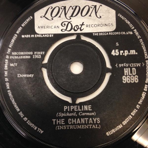 

7inch Record CHANTAYS Pipeline HLD9696 London Records 1963 UK Rock Used