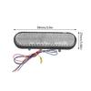 Side Marker Tail Lights Replacement Tail Stop Brake Light 24 LEDs Turn Signal Light Oval Trailer Lights with Reflector