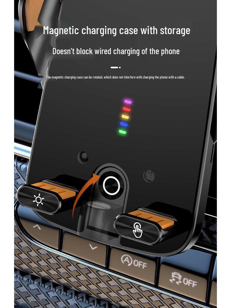 66W Fast Wireless Car Charger & Phone Holder