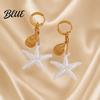 Versatile Skin Tone Earrings 1 Pair Women Earrings Starfish Shell